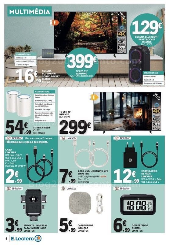 Antevisão Folheto E-LECLERC Bazar Promoções de 22 outubro a 4 novembro